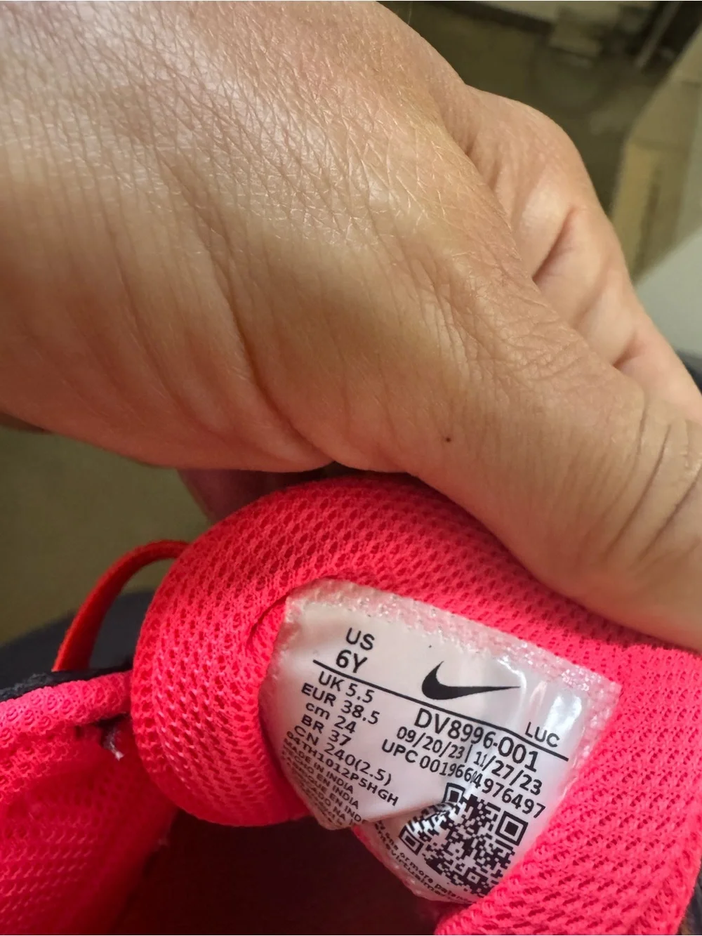 Nike Kids Sneakers in Pink and Orange